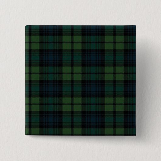 Tartan Fabric Square Button (Voorkant)