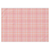Tartan geplakt in roze, perzikkleurig, geel, zwart tafelkleed (Voorkant (Horizontaal))