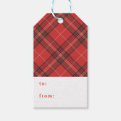 Tartan Gift label Cadeaulabel (Voorkant)