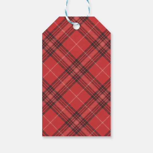Tartan Gift label Cadeaulabel (Achterkant)