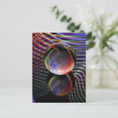 Tartan Glass Ball Briefkaart (Staand voorkant)