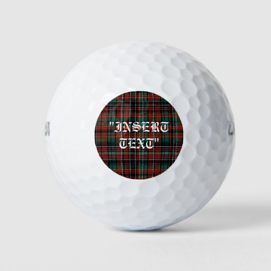 Tartan Golfballen (Voorkant)