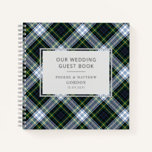 Tartan Groene Rustic Check Weddenschap Boek