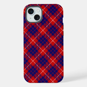 tartan Hamilton rouge bleu violet carreaux