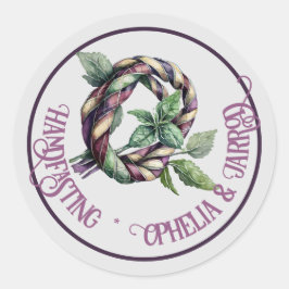 TARTAN HANDFASTING STICKERS VOOR FAVORIETE ENVELOP