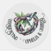 TARTAN HANDFASTING STICKERS VOOR FAVORIETE ENVELOP (Voorkant)