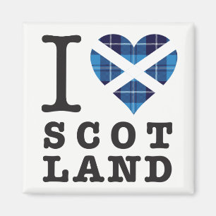 Tartan Heart - Love Scotland Magneet