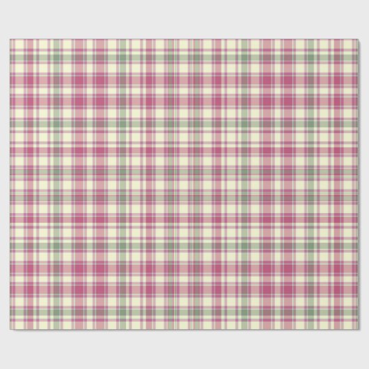 Tartan Holiday Cadeaupapier (Vlak)
