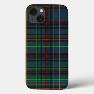 Tartan in blauw, oranje, groen iPhone 13 hoesje