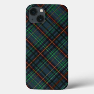 Tartan in blauw, oranje, groen iPhone 13 hoesje