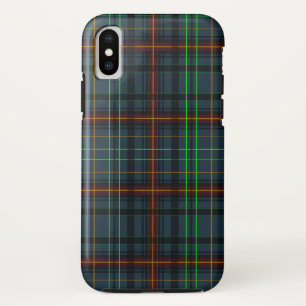 Tartan in blauw, oranje, groen... iPhone x hoesje