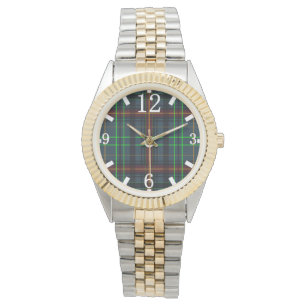 Tartan in blauw, oranje, groen... horloge