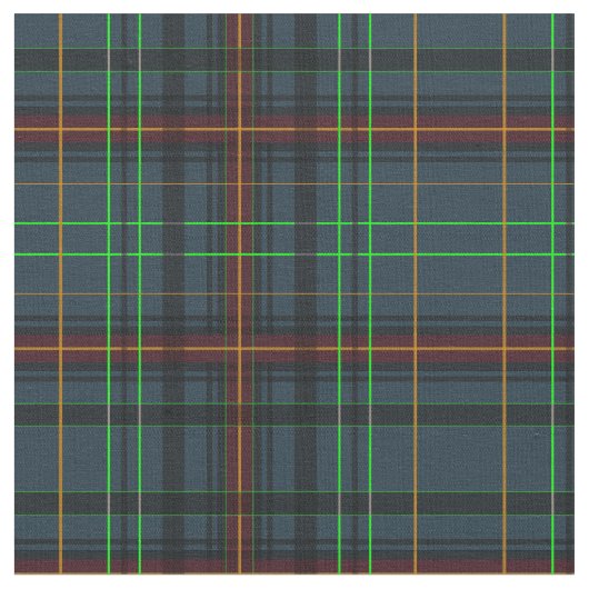 Tartan in blauw, oranje, groen... stof (Close Up)