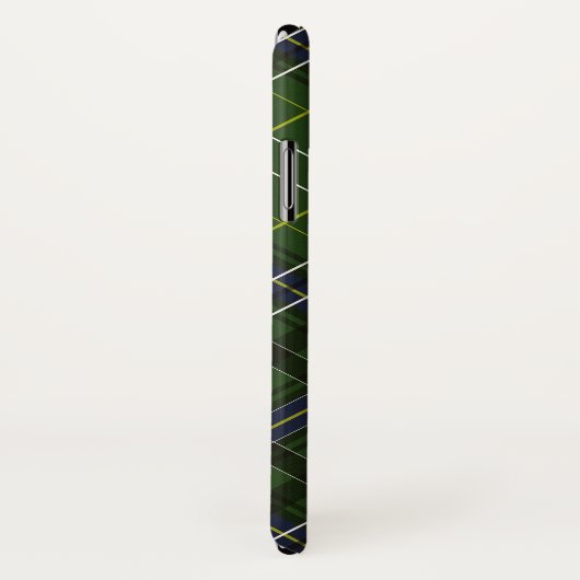 Tartan in groen Case-Mate iPhone case (Achterkant / rechts)