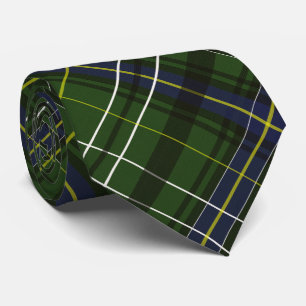 Tartan in groen stropdas