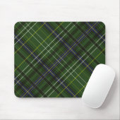 Tartan in het groen muismat (Met muis)