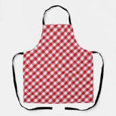 Tartan in het wit en rood schort (Voorkant)