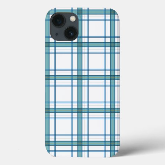 Tartan in turkoois Case-Mate iPhone case (Achterkant)