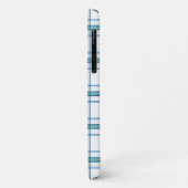Tartan in turquoise... Case-Mate iPhone case (Achterkant/links)