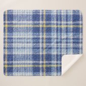 Tartan jaune bleu : Plaid tendance (Devant (Horizontal))