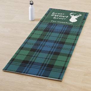 Tartan Kerstmis Clan Campbell Familie Vakantie Yogamat
