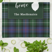 Tartan Kerstmis Clan MacKenzie Persoonlijk Theedoek (Gevouwen)
