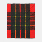 Tartan Kleur Rood Gibney Het Museum Zazzle Fleece Deken (Voorkant)