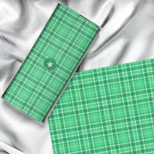 Tartan - Levendig Medium Groen tot Donkergroen Tissuepapier