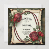 TARTAN LINT UITVAART CEREMONIE UITNODIGINGEN (Voorkant)