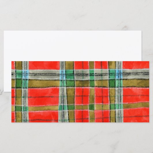 TARTAN MAC BAIN 4x9 Carte plate / Horizontal (Devant / Derrière)