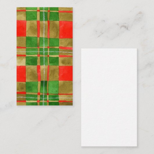 TARTAN MAC GREGOR 3.5x2 Carte Plate / Vertical (Devant / Derrière)