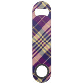 Tartan mauve, or et bleu (Dos)