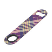 Tartan mauve, or et bleu (Dos Angle)
