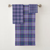 Tartan mauve plaid 1 dans les tons lavande et bleu (En situation)
