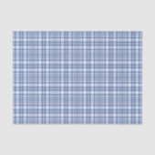 Tartan - Medium blauw tot licht en Navy blauw Tissuepapier (Voorkant)