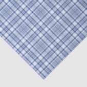 Tartan - Medium blauw tot licht en Navy blauw Tissuepapier (Detail)