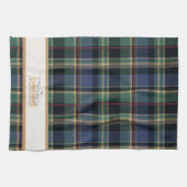 Tartan Merry Christmas Gold Frame ID1141B Theedoek (Horizontaal)