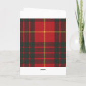 Tartan moderne de clan de Cameron de carte de (Dos)