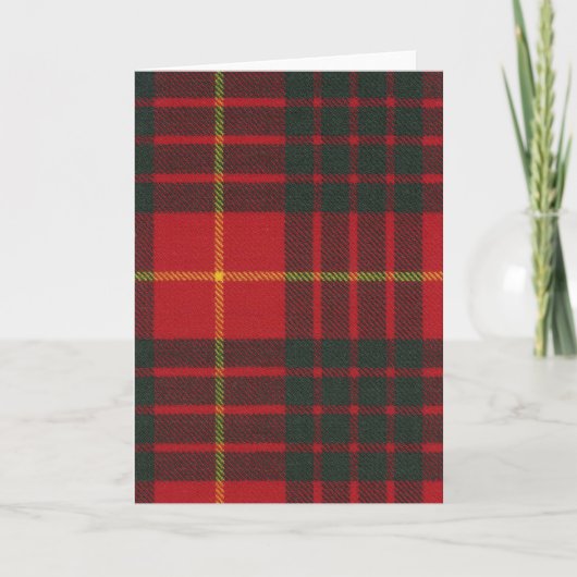Tartan moderne de clan de Cameron de carte de (Devant)