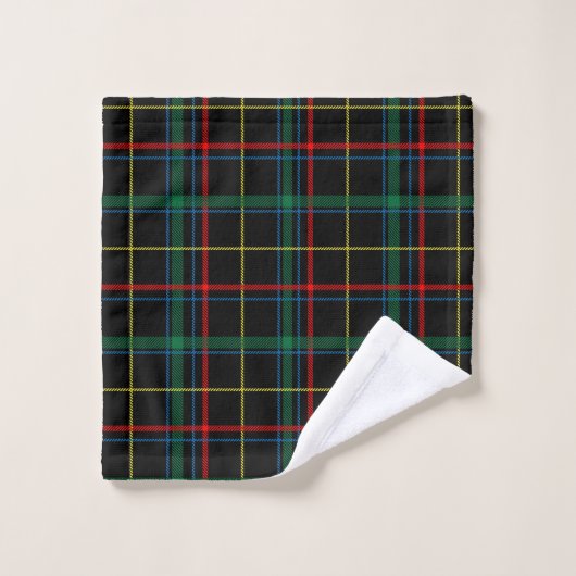 Tartan monogramme plaqué (Gant de toilette)