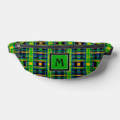 Tartan Motif Plaid Check vert orange noir (Poser)