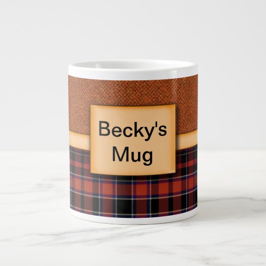 Tartan Mug personnalisé (Devant)