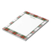 Tartan noteblok notitieblok (Gedraaid)