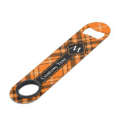 Tartan orange d'Halloween (Devant angulaire)