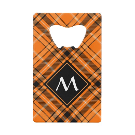 Tartan orange d'Halloween (Devant)