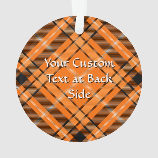 Tartan orange d'Halloween (dos)