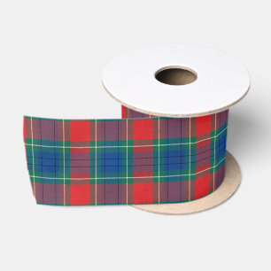 Tartan patroon rood groen blauw Schots geruit Lint