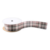 Tartan Patroon roze en grijs ID210 Lint (Spoel)