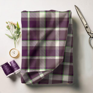 Tartan Pattern Eggplant en Green ID210 Stof