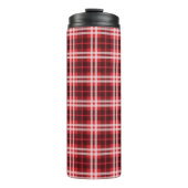 Tartan Pattern Fabric Thermal Tumbler Thermosbeker (Voorkant)